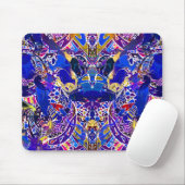 Süße blaue abstrakte Elemente Mousepad (Mit Mouse)