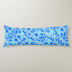 Süße blaue Aqua-Paisleymuster Seitenschläferkissen