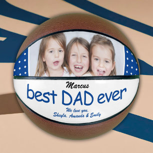 Süße blaue beste Dad jemals Vater-Tag-Foto  Basketball