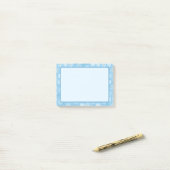 Süße blaue Blumen-Post-it-Notes Post-it Klebezettel (Auf Schreibtisch)