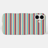Süße blaue braune Streifen  Case-Mate iPhone Hülle (Rückseite (Horizontal))