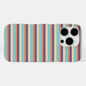 Süße blaue braune Streifen  Case-Mate iPhone Hülle (Rückseite (Horizontal))
