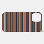 Süße blaue braune Streifen Case-Mate iPhone Hülle (Rückseite (Horizontal))