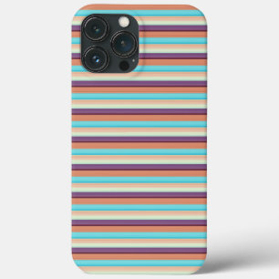 Süße blaue braune Streifen  Case-Mate iPhone Hülle