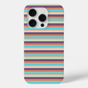 Süße blaue braune Streifen Case-Mate iPhone Hülle