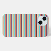 Süße blaue braune Streifen  Case-Mate iPhone Hülle (Rückseite (Horizontal))