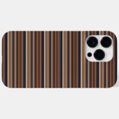 Süße blaue braune Streifen Case-Mate iPhone Hülle (Rückseite (Horizontal))