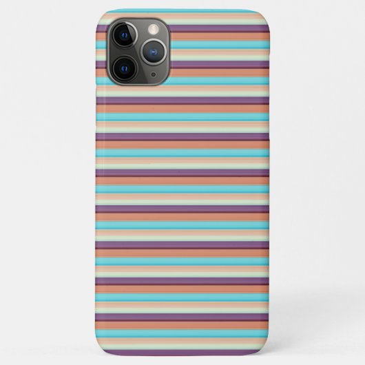 Süße blaue braune Streifen  Case-Mate iPhone Hülle (Rückseite)