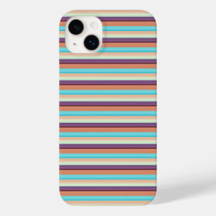 Süße blaue braune Streifen Case-Mate iPhone 14 Plus Hülle