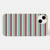 Süße blaue braune Streifen  Case-Mate iPhone Hülle (Rückseite (Horizontal))