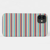 Süße blaue braune Streifen Case-Mate iPhone Hülle (Rückseite (Horizontal))