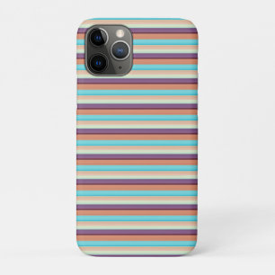 Süße blaue braune Streifen  Case-Mate iPhone Hülle