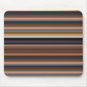 Süße blaue braune Streifen Mousepad