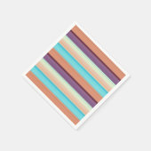 Süße blaue braune Streifen Serviette (Ecke)