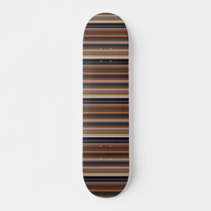Süße blaue braune Streifen Skateboard