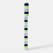 Süße blaue bunte Streifen iPhone Hülle (Rechte Seite)