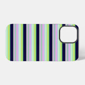 Süße blaue bunte Streifen iPhone Hülle (Rückseite (Horizontal))