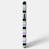 Süße blaue bunte Streifen iPhone Hülle (Linke Seite)