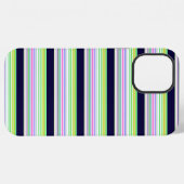 Süße blaue bunte Streifen iPhone Hülle (Rückseite (Horizontal))
