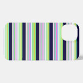 Süße blaue bunte Streifen iPhone Hülle (Rückseite (Horizontal))