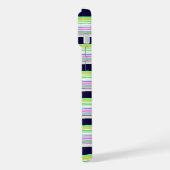 Süße blaue bunte Streifen iPhone Hülle (Linke Seite)