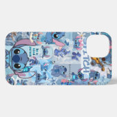 Süße blaue Cartoon-Alien-Handyhülle iPhone Hülle (Rückseite (Horizontal))