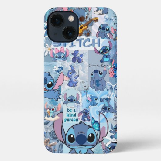 Süße blaue Cartoon-Alien-Handyhülle iPhone Hülle (Rückseite)