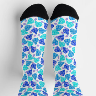 Süße blaue dekorative Birnenmuster Socken