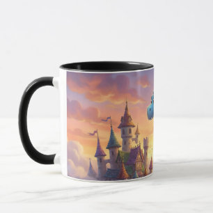 Süße blaue Drachen-Fantasie-Kaffeetasse  Tasse