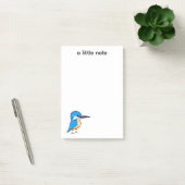 Süße Blaue Eisvogel-Vogel-Kunst Post-it Klebezettel (Büro)