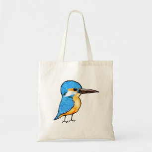Süße Blaue Eisvogel-Vogel-Kunst Tragetasche