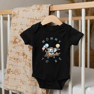 Süße Blaue Elefant-Baby-Party für die Mutti Baby Strampler