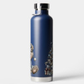 SÜSSE BLAUE FERIEN WINTERTEDDYBÄREN TRINKFLASCHE (Rechts)