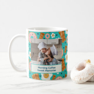 Süße blaue Frühstückspersonalisation Pastell Kaffeetasse