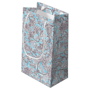 Süße blaue graue klassische floral kleine geschenktüte