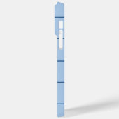 Süße blaue Häkchen Case-Mate iPhone Hülle (Rückseite / Links)