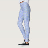 Süße blaue Katzen Whimsical Muster Leggings (Links)