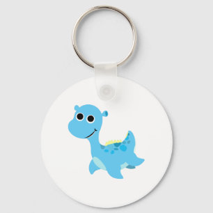 Süße blaue Nessie Schlüsselanhänger
