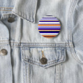 Süße blaue orange Streifen Button (Beispiel)
