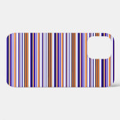 Süße blaue orange Streifen Case-Mate iPhone Hülle (Rückseite (Horizontal))