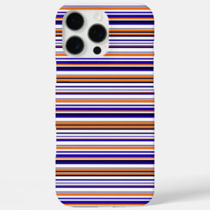 Süße blaue orange Streifen iPhone 16 Pro Max Hülle