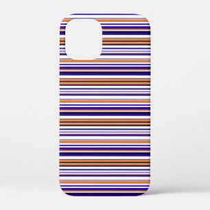 Süße blaue orange Streifen Case-Mate iPhone Hülle