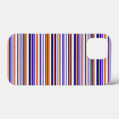 Süße blaue orange Streifen Case-Mate iPhone Hülle (Rückseite (Horizontal))