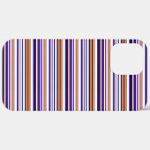 Süße blaue orange Streifen Case-Mate iPhone Hülle (Hinten (horizontal))