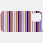 Süße blaue orange Streifen Case-Mate iPhone Hülle (Rückseite (Horizontal))