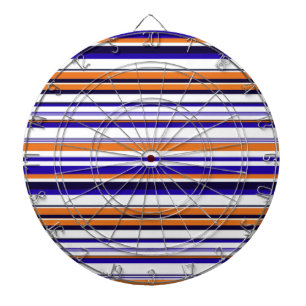 Süße blaue orange Streifen Dartscheibe
