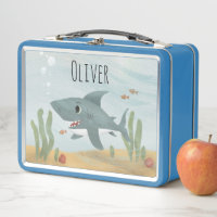 Süße blaue Ozeanhaie Jungen Schule Kids