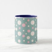 Süße blaue Punkte-Kaffeetasse Tasse (Zentrum)