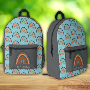 Süße blaue Regenbogen-Jungs Bedruckter Rucksack
