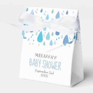 Süße blaue Regentropfen-Baby-Party Geschenkschachtel